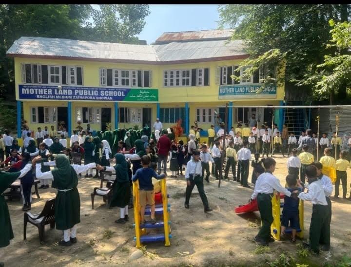 Students at Mother Land Public School
